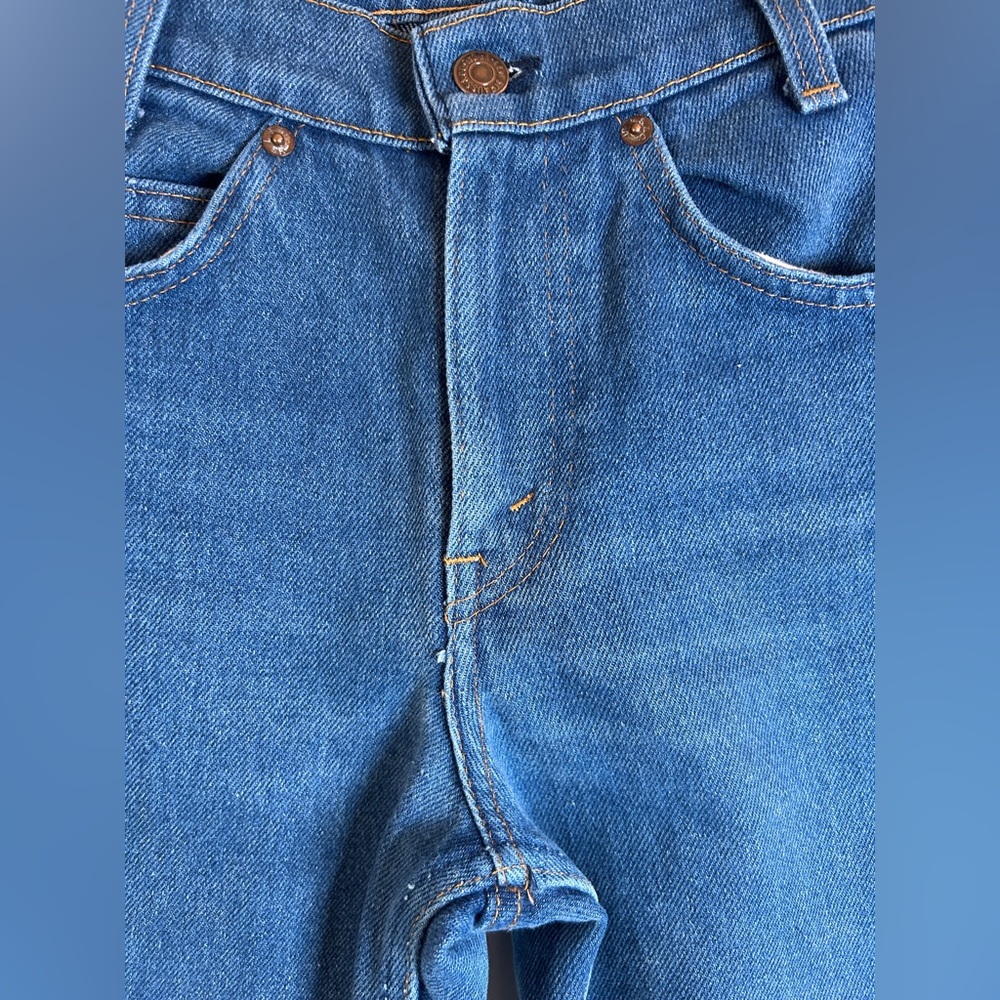 LEVI'S VINTAGE Student Fit Orange Tab 718-0914 denim jeans 26x30 (run small) - Picture 5 of 14